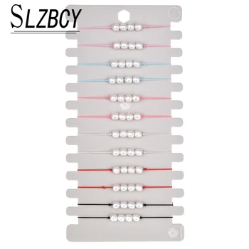 12 pcs/lot Pearl Charm Bracelets Sets For Women Handmade Braided Adjustable Rope Chain Strand Bracelet Couple Wristband Jewelry
12 pcs/lot Pearl Charm Bracelets Sets For Women Handmade Braided Adjustable Rope Chain Strand Bracelet Couple Wristband Jewelry