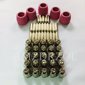 SG55 AG60 55Pcs Consumables KIT Electrodes Sheild Cups TIPS Spacer Guide for Plasma Cutter Welder Torch 55PK
SG55 AG60 55Pcs Consumables KIT Electrodes Sheild Cups TIPS Spacer Guide for Plasma Cutter Welder Torch 55PK