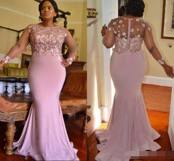 Lilac Color Plus Size Bridesmaid Dresses For Wedding Appliques Beads Long Sleeves Mermaid Maid Of Honor Long Prom Party dress 
Lilac Color Plus Size Bridesmaid Dresses For Wedding Appliques Beads Long Sleeves Mermaid Maid Of Honor Long Prom Party dress