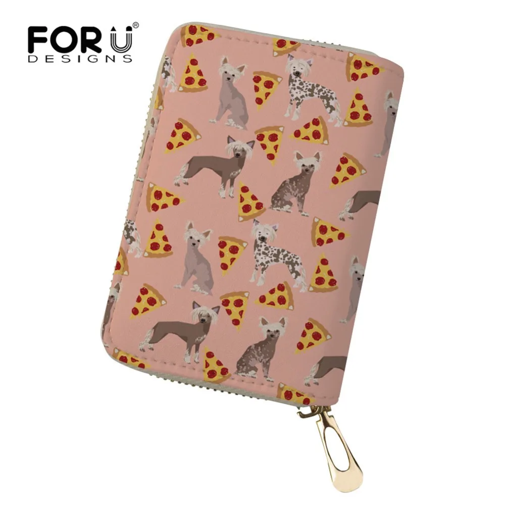 FORUDESIGNS Chinese Crested Pizza Printing Credit Card Holder Leather ID Card Holder Case Wallet Business Card Package Small
FORUDESIGNS Chinese Crested Pizza Printing Credit Card Holder Leather ID Card Holder Case Wallet Business Card Package Small
