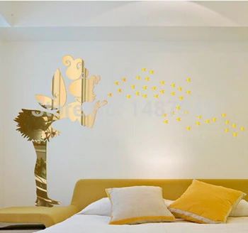 Hot sell 3D Flower Fairy mirror stickers Acrylic Crystal wall stickers with 40 stars for living room mirror wall stickers
Hot sell 3D Flower Fairy mirror stickers Acrylic Crystal wall stickers with 40 stars for living room mirror wall stickers