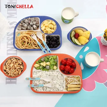 5 Pcs/set Baby Bamboo Fiber Dinnerware Cartoon Children Food Feeding Tableware Plate Bowl Fork Spoon Cup Dishes Supplier BB5112
5 Pcs/set Baby Bamboo Fiber Dinnerware Cartoon Children Food Feeding Tableware Plate Bowl Fork Spoon Cup Dishes Supplier BB5112
