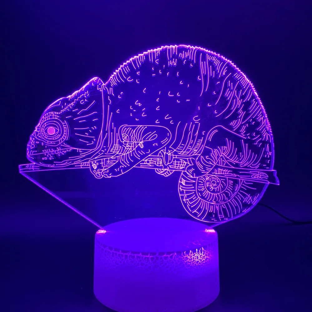 Animal Chameleons Led Night Light Birthday Gift for Children Bedroom Home Decoration Nightlight Color Changing Usb 3d Night Lamp
Animal Chameleons Led Night Light Birthday Gift for Children Bedroom Home Decoration Nightlight Color Changing Usb 3d Night Lamp