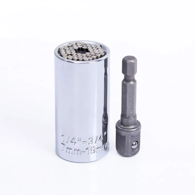 Universal Torque Wrench Head Set Socket Sleeve 7-19mm Power Drill Ratchet Bushing Spanner Key Magic Grip Multi Hand Tools
Universal Torque Wrench Head Set Socket Sleeve 7-19mm Power Drill Ratchet Bushing Spanner Key Magic Grip Multi Hand Tools