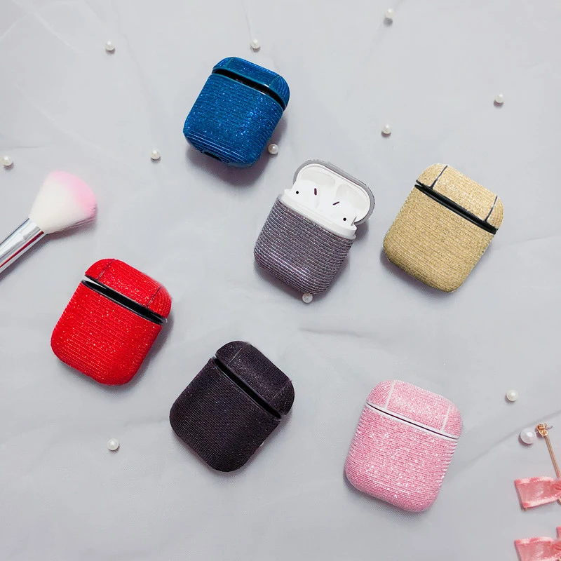 Luxury Bling Glitter Earphone Case For Apple Airpods Bluetooth Wireless Cover For Air Pods Headphone Protective Cover Shell Case
Luxury Bling Glitter Earphone Case For Apple Airpods Bluetooth Wireless Cover For Air Pods Headphone Protective Cover Shell Case