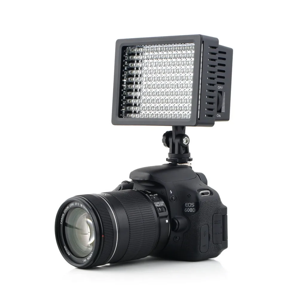 1 set Camera HD 160 LED Video Light Lamp 1280LM 5600K/3200K Dimmable for Canon for Nikon Camera Video Camcorder Promotion
1 set Camera HD 160 LED Video Light Lamp 1280LM 5600K/3200K Dimmable for Canon for Nikon Camera Video Camcorder Promotion
