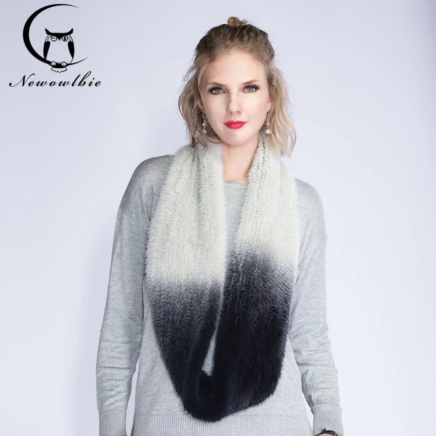 The new imported mink knitted scarf gradient elastic encryption thickened elastic extension
The new imported mink knitted scarf gradient elastic encryption thickened elastic extension