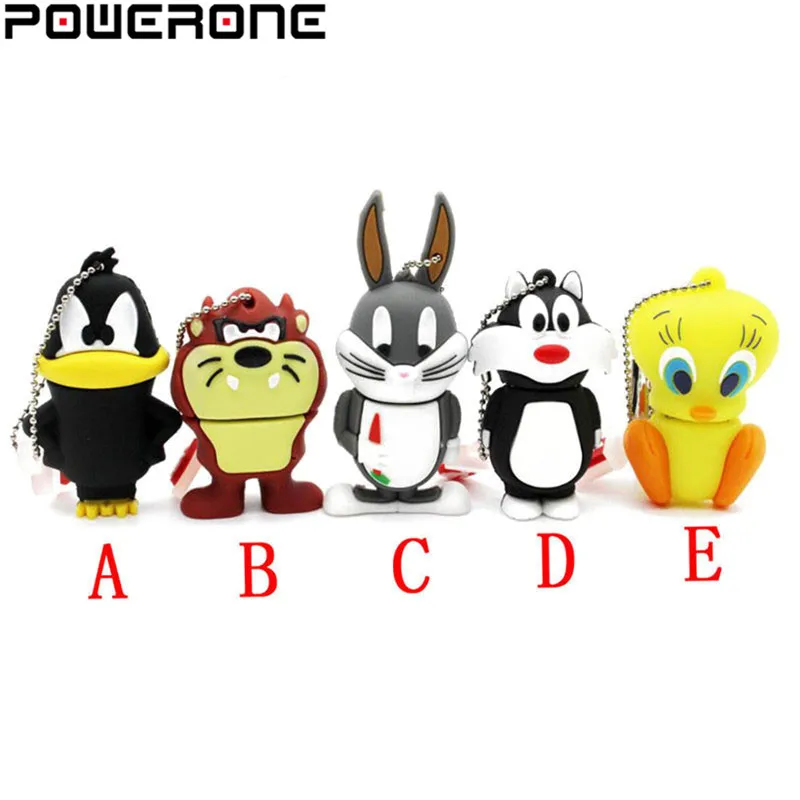 POWERONE TweetyBird usb flash drive 64GB 32GB 16GB 8GB 4GB bugs bunny Daffy duck Cartoon pendrive usb 2.0
POWERONE TweetyBird usb flash drive 64GB 32GB 16GB 8GB 4GB bugs bunny Daffy duck Cartoon pendrive usb 2.0