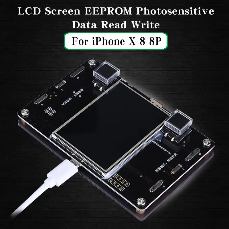 LCD Screen EEPROM Photosensitive Data Read Write for iPhone X 8 8P LCD Screen Code Files Programming Device Phone Tools Outils
LCD Screen EEPROM Photosensitive Data Read Write for iPhone X 8 8P LCD Screen Code Files Programming Device Phone Tools Outils