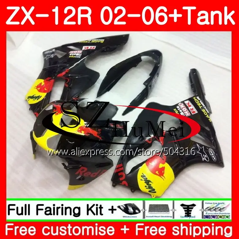 Glossy black Injection For KAWASAKI NINJA ZX-12R ZX1200 CC 24HS1 ZX12R 02 03 04 05 06 ZX 12R 2002 2003 2004 2005 2006 Fairings
Glossy black Injection For KAWASAKI NINJA ZX-12R ZX1200 CC 24HS1 ZX12R 02 03 04 05 06 ZX 12R 2002 2003 2004 2005 2006 Fairings