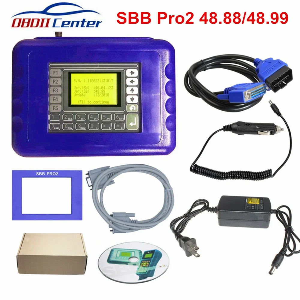 DHL Free SBB Pro2 Key Programmer Pro 2 48.88 48.99 Update Version of SBB V46.02/V33.02/V33.01 Auto Key Transponder Car Key Maker
DHL Free SBB Pro2 Key Programmer Pro 2 48.88 48.99 Update Version of SBB V46.02/V33.02/V33.01 Auto Key Transponder Car Key Maker