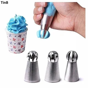 3pcs Stainless Steel Piping Icing Russian Ball Nozzle Set Cake Decorating Tip Metal Cream Tips Cake Cream Decoration Pastry Tool
3pcs Stainless Steel Piping Icing Russian Ball Nozzle Set Cake Decorating Tip Metal Cream Tips Cake Cream Decoration Pastry Tool