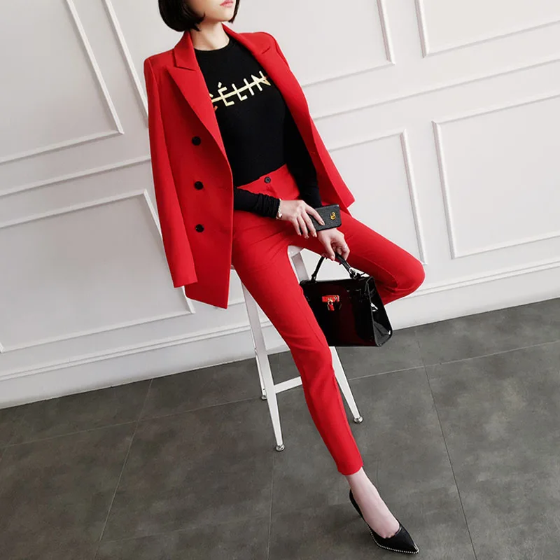Red small suit pants suit female new style spring and summer fashion business professional decoration body temperament two-piece
Red small suit pants suit female new style spring and summer fashion business professional decoration body temperament two-piece