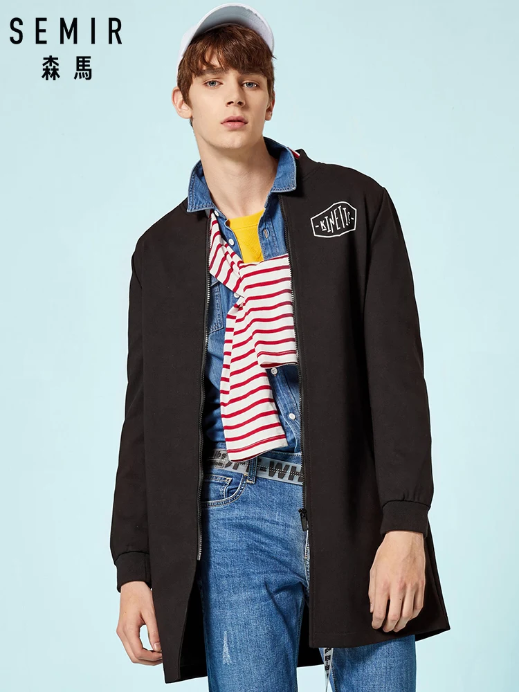 SEMIR Men Long Baseball Jacket with Applique Mens Stand-up Collar Jacket Slim Fit Graphic Jacket Men Male Fashion Streetwear
SEMIR Men Long Baseball Jacket with Applique Mens Stand-up Collar Jacket Slim Fit Graphic Jacket Men Male Fashion Streetwear