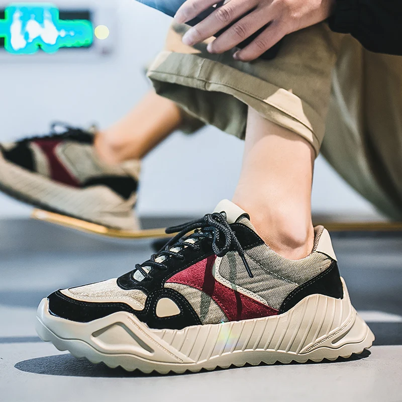 2019 New Dad Shoes Men Chunky Sneakers Quality Leather Mesh Patchwork Men Casual Shoes Comfortable Black Leisure Men Shoes NY-28
2019 New Dad Shoes Men Chunky Sneakers Quality Leather Mesh Patchwork Men Casual Shoes Comfortable Black Leisure Men Shoes NY-28