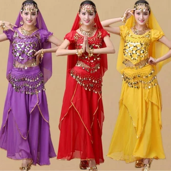 Lady Girl Ballroom Bollywood Dancing dress Indian Belly Dance wear Costumes Set For Women Chiffon belly Outfits Tops Skirt Suits
Lady Girl Ballroom Bollywood Dancing dress Indian Belly Dance wear Costumes Set For Women Chiffon belly Outfits Tops Skirt Suits