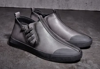 Men Autumn Winter Fashion High Top Casual Leather Flat Dress Shoes Male Warm Mixed Color Sport Round Toes Flat Moccasin Gommino
Men Autumn Winter Fashion High Top Casual Leather Flat Dress Shoes Male Warm Mixed Color Sport Round Toes Flat Moccasin Gommino