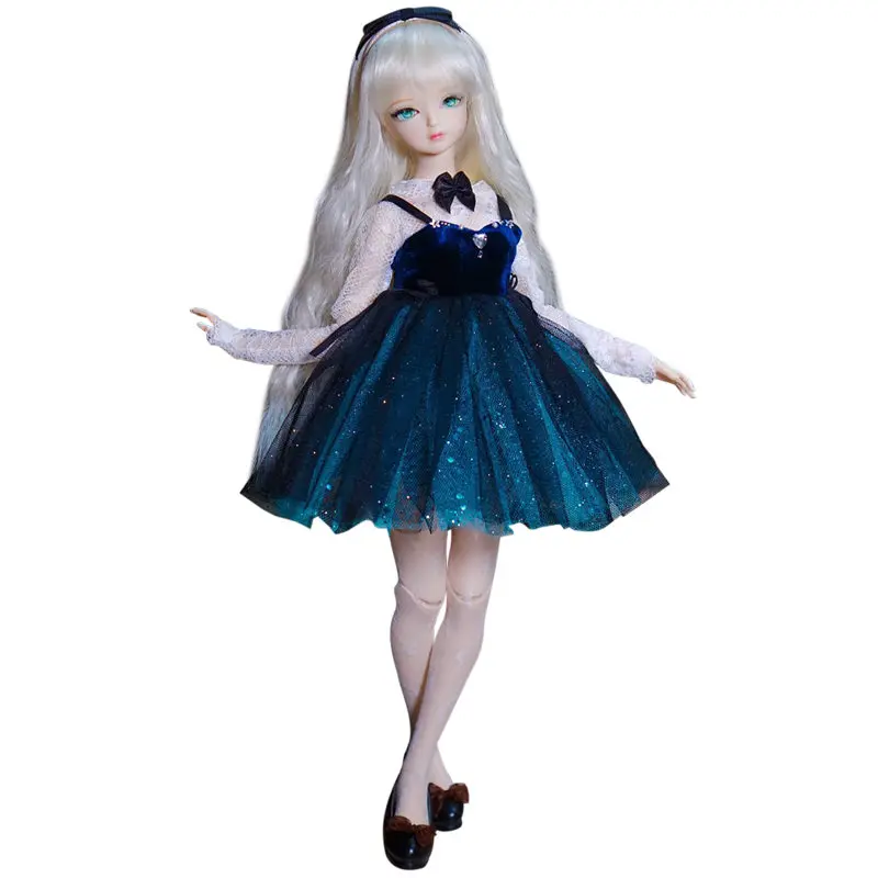 New Arrival 45cm Body Joint Doll With Silver Long Straight Hair And Shirt Dress 1/4 DIY BJD Doll Toys Movable BJD Doll For Sale
New Arrival 45cm Body Joint Doll With Silver Long Straight Hair And Shirt Dress 1/4 DIY BJD Doll Toys Movable BJD Doll For Sale