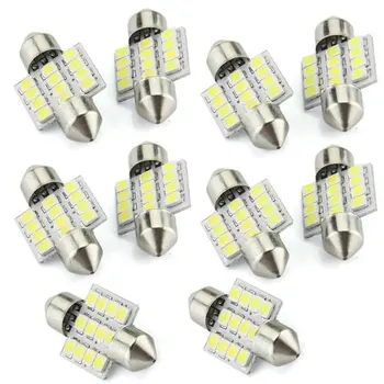 TOYL 10 *White 12 SMD LED Festoon Interior Dome Bulb Light 31mm 
TOYL 10 *White 12 SMD LED Festoon Interior Dome Bulb Light 31mm