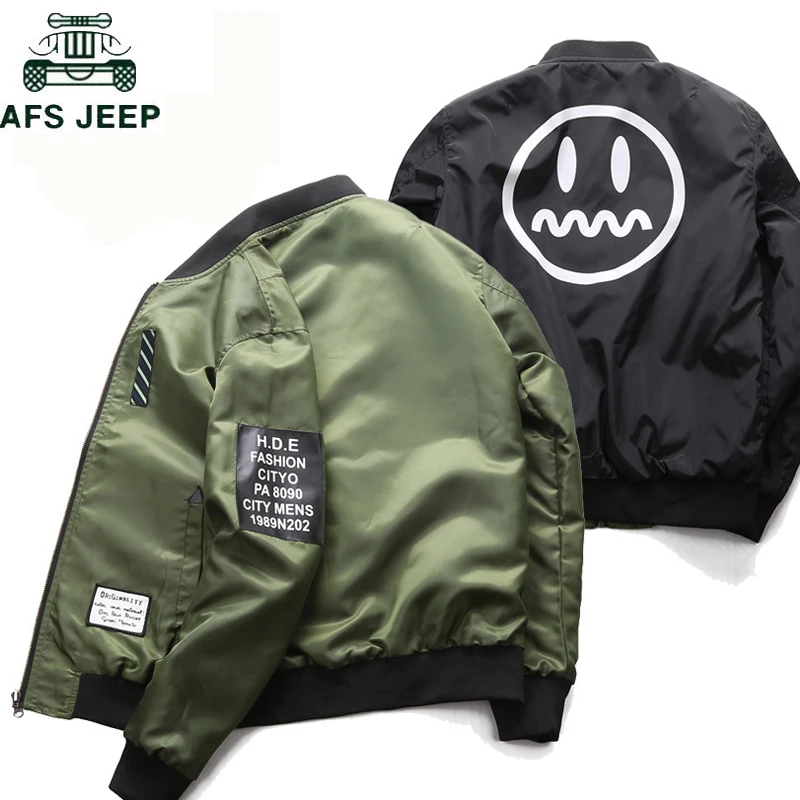 Brand Mens Pilot Bomber Jacket with Patches Green Both Side Wear Male Casual Air Force Flight Jacket Men Thin Chaquetas hombre
Brand Mens Pilot Bomber Jacket with Patches Green Both Side Wear Male Casual Air Force Flight Jacket Men Thin Chaquetas hombre