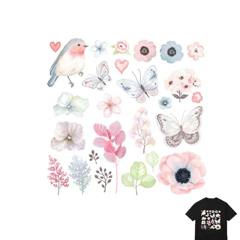 22x22cm-Flower-and-animal-Iron-On-A-level-Patches-Heat-Transfer-Pyrography-For-DIY-T-Shirt