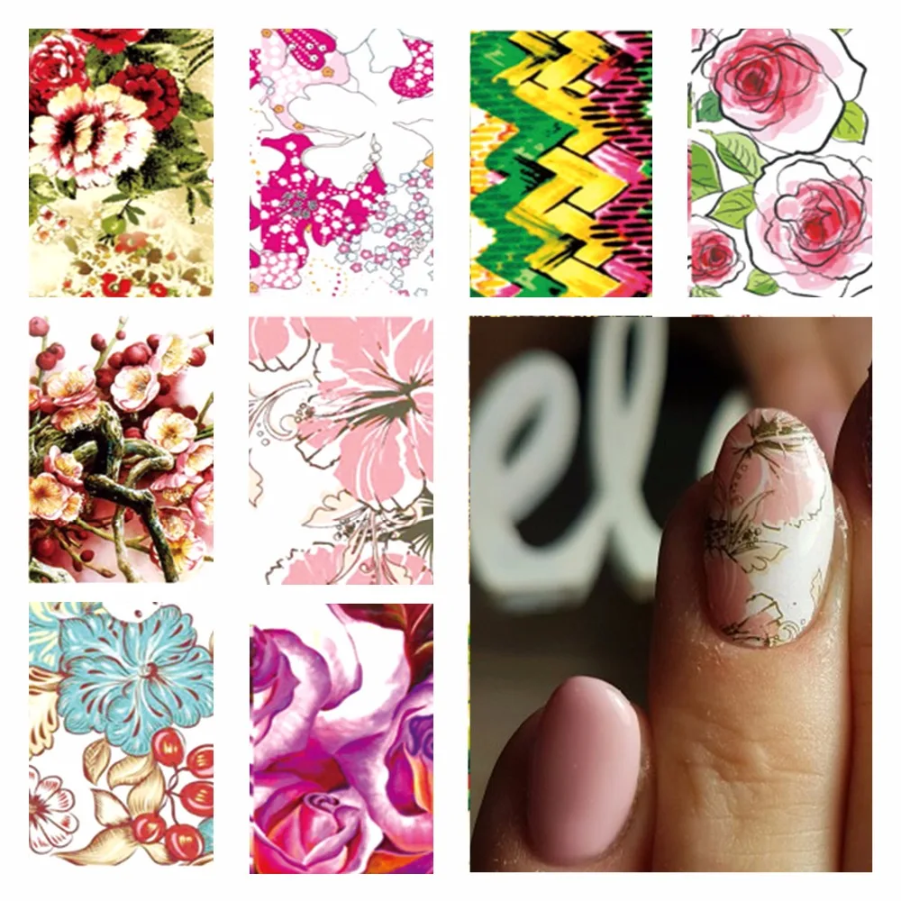 WUF 1 Sheet Optional Full Cover Flower Designs Nail Stickers Water Transfer Decals For Nails Salon
WUF 1 Sheet Optional Full Cover Flower Designs Nail Stickers Water Transfer Decals For Nails Salon