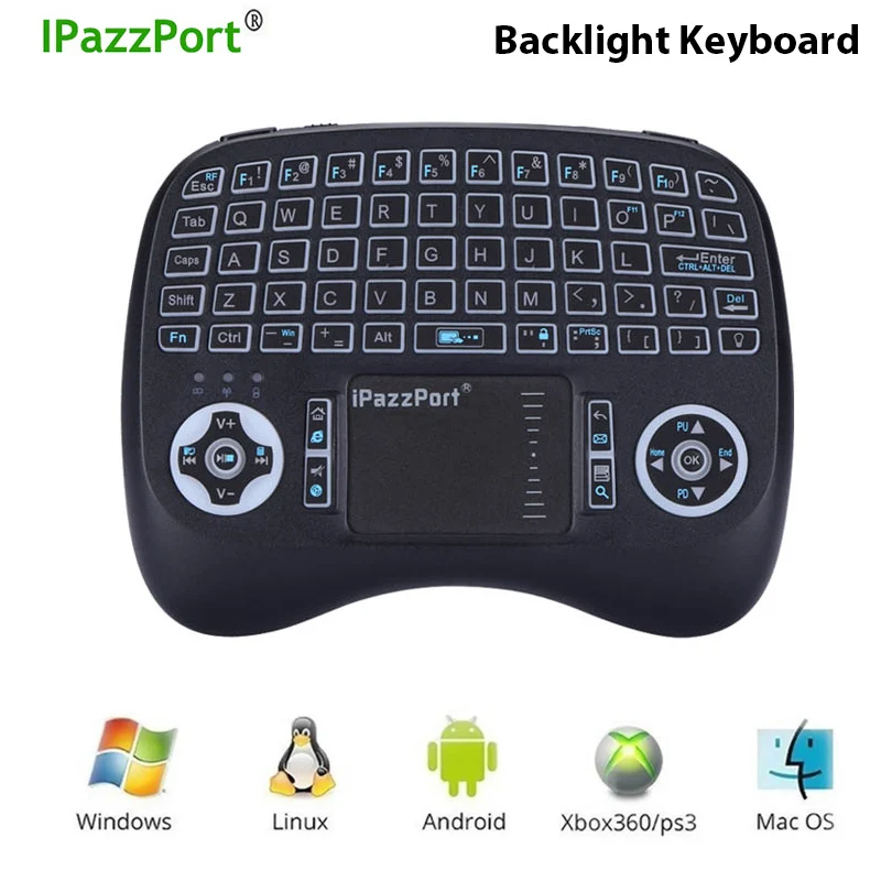 Backlit 2.4Ghz Wireless Mini Keyboard Backlight Air Mouse Touchpad USB Gaming keyboard For PC Tablet Android TV Box H96 Max T9
Backlit 2.4Ghz Wireless Mini Keyboard Backlight Air Mouse Touchpad USB Gaming keyboard For PC Tablet Android TV Box H96 Max T9