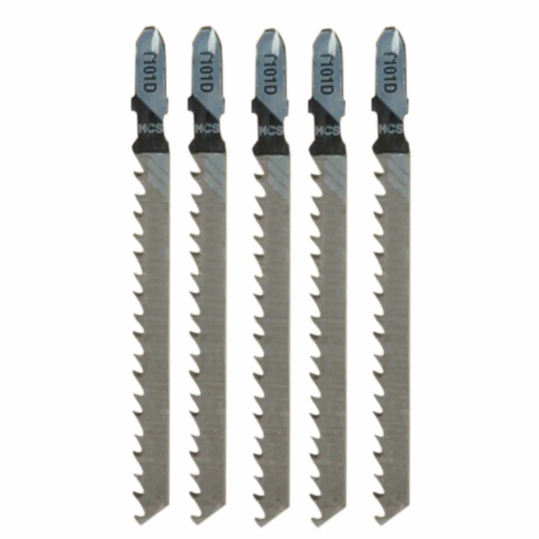 DWZ 5pcs New T101D Jigsaw Blades Fast Clean Cuts In Chipboard Softwood Plywood 100mm