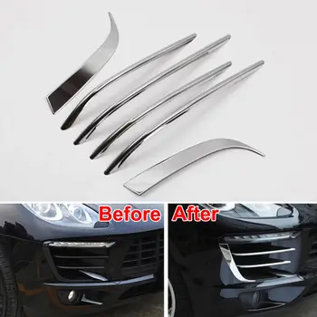6X Stainless Steel Front Daytime Running Light Frame Strip Bar Cover Trims decal sticker Fit For Porsche Macan 2014-15 Accesory
6X Stainless Steel Front Daytime Running Light Frame Strip Bar Cover Trims decal sticker Fit For Porsche Macan 2014-15 Accesory