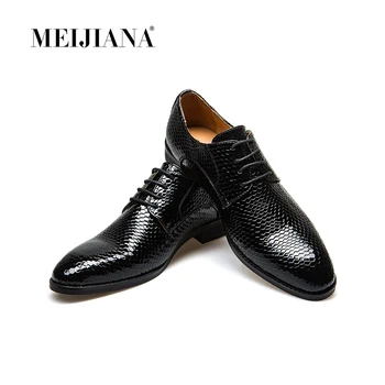 Meijiana Snake Leather Men Oxford Shoes Lace Up Casual Business Men Pointed Shoes Brand Men Wedding Men Dress Boat Shoes
Meijiana Snake Leather Men Oxford Shoes Lace Up Casual Business Men Pointed Shoes Brand Men Wedding Men Dress Boat Shoes
