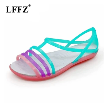 Women Sandals Summer New Candy Color Women Shoes Peep Toe Stappy Beach Valentine Rainbow Croc Jelly Shoes Woman Flats ST235
Women Sandals Summer New Candy Color Women Shoes Peep Toe Stappy Beach Valentine Rainbow Croc Jelly Shoes Woman Flats ST235