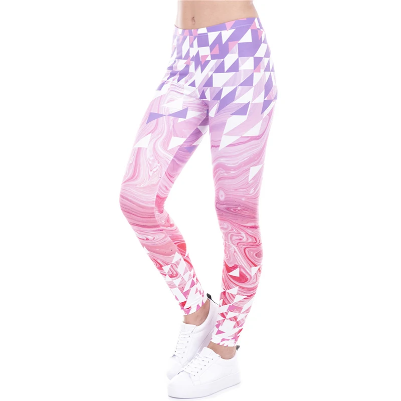 2017 Women High Waist Skinny Leggins Funny Basic Casual Fit Leggings TRIANGLES PINK MARBLE Printed Slim Pants Multico
2017 Women High Waist Skinny Leggins Funny Basic Casual Fit Leggings TRIANGLES PINK MARBLE Printed Slim Pants Multico