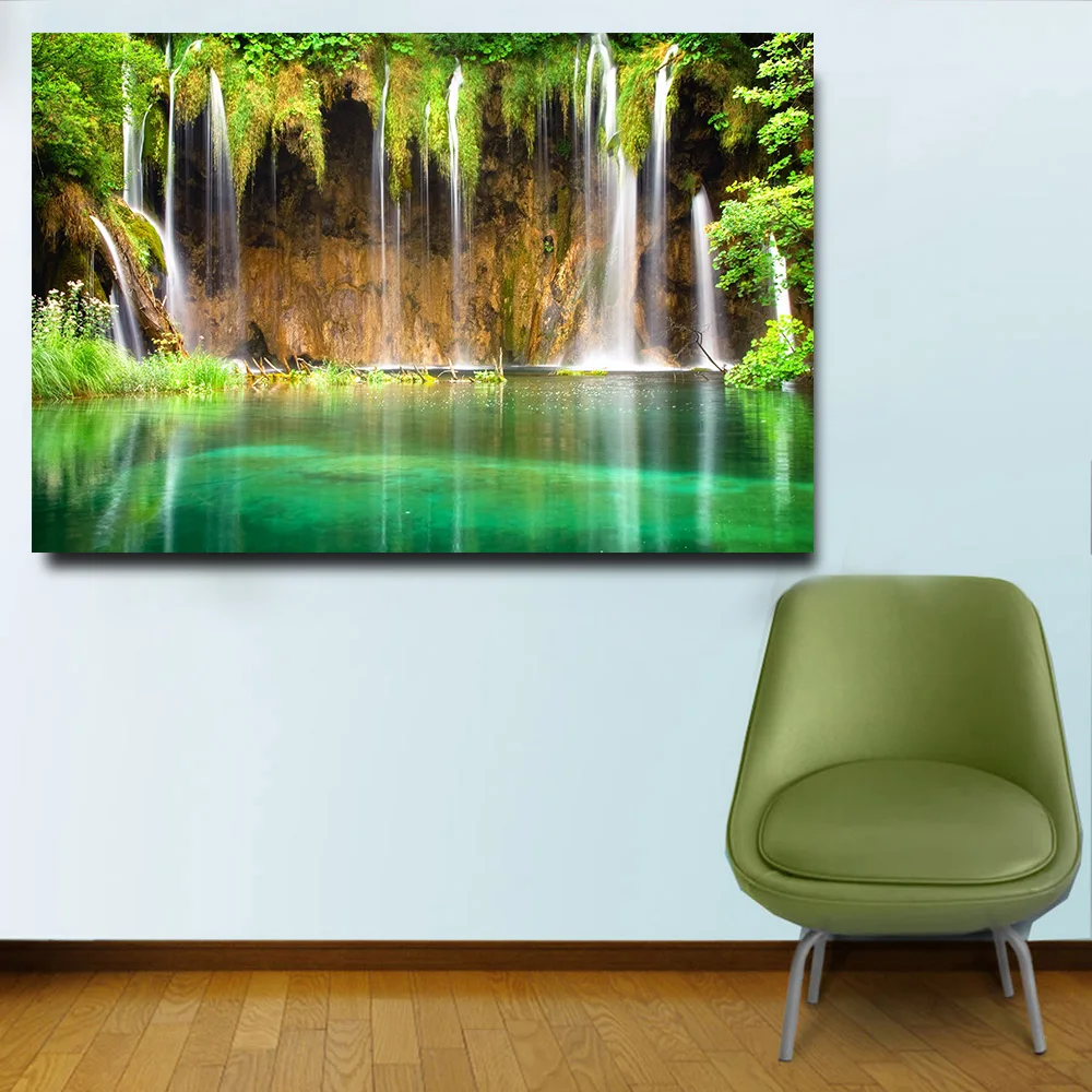Modern Home Decor 1 Pieces HD Print On Canvas Paintings Waterfall Lake Wall Art Pictures For Living Room Landscape Frameworks
Modern Home Decor 1 Pieces HD Print On Canvas Paintings Waterfall Lake Wall Art Pictures For Living Room Landscape Frameworks