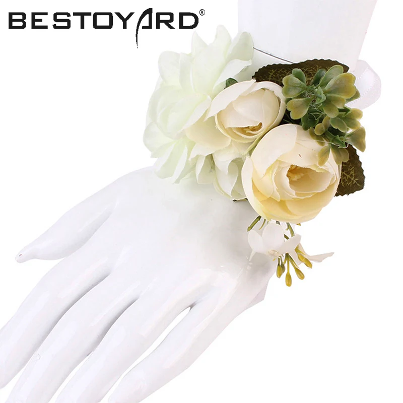 Women Bracelet Fashion Jewelry Wedding Bride Bridesmaid Wrist Flower Wristband Party Prom Hand Flower Decoration
Women Bracelet Fashion Jewelry Wedding Bride Bridesmaid Wrist Flower Wristband Party Prom Hand Flower Decoration