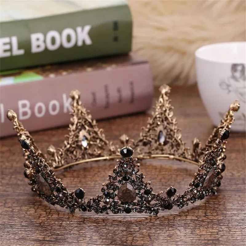 Luxury Bridal Crown Wedding Party Prom Full Crystal Big King Queen Tiaras and Crowns Gold Color Vintage Round Tiara
Luxury Bridal Crown Wedding Party Prom Full Crystal Big King Queen Tiaras and Crowns Gold Color Vintage Round Tiara