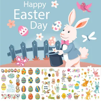 1pcs Temporary Tattoo Sticker for Body Art Easter Egg Rabbit Cartoon Water Transfer Flash Tattoos for Kid Child Waterproof Decal
1pcs Temporary Tattoo Sticker for Body Art Easter Egg Rabbit Cartoon Water Transfer Flash Tattoos for Kid Child Waterproof Decal