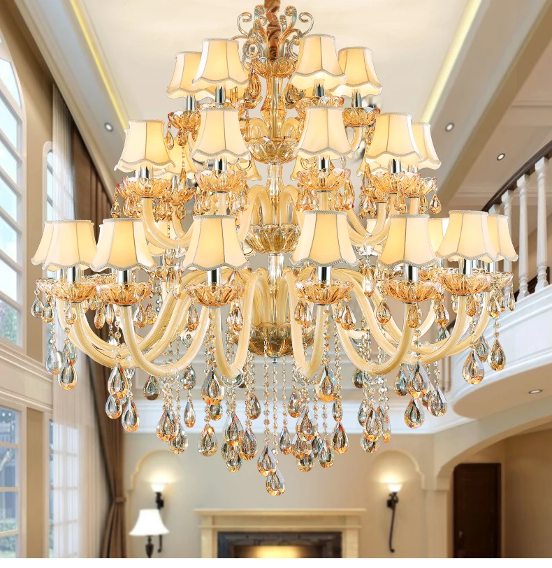 Continental Chandeliers Luxury Penthouse Hall Living Room Crystal lamp Villa Creative Lamps Staircase Lights Modern Candle Light
Continental Chandeliers Luxury Penthouse Hall Living Room Crystal lamp Villa Creative Lamps Staircase Lights Modern Candle Light