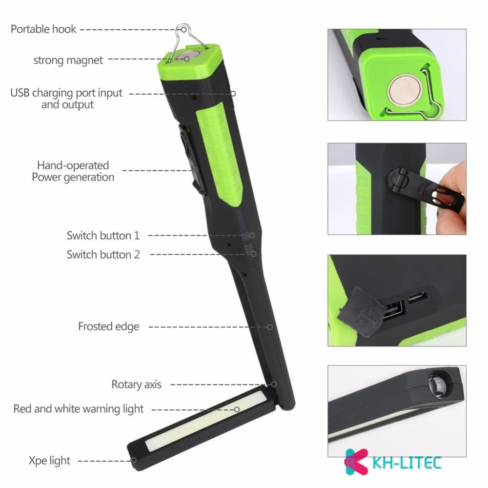 360 °-Rotate-LED-Work-Light-Hand-Crank-Dynamo-Flashlight-USB-Charging-Torch-Car-Inspection-Light-Portable-Lantern-Power-Bank(3)