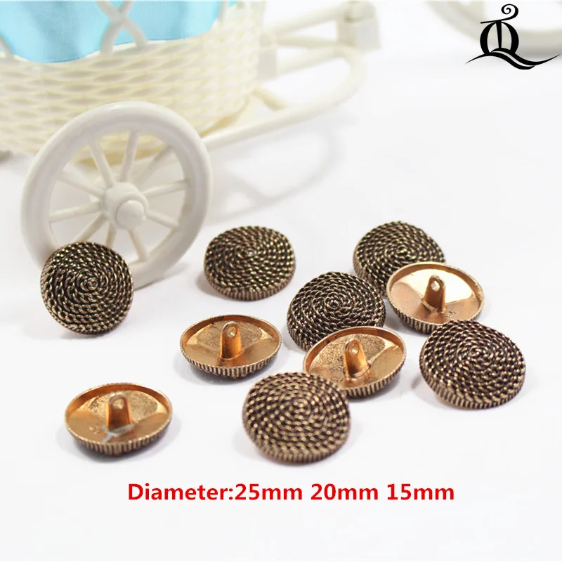 10PCS gold metal button eagle diameter of 15mm-25mm Bump thread bronze buttons, clothing accessories, shirt, coat brand buttons
10PCS gold metal button eagle diameter of 15mm-25mm Bump thread bronze buttons, clothing accessories, shirt, coat brand buttons