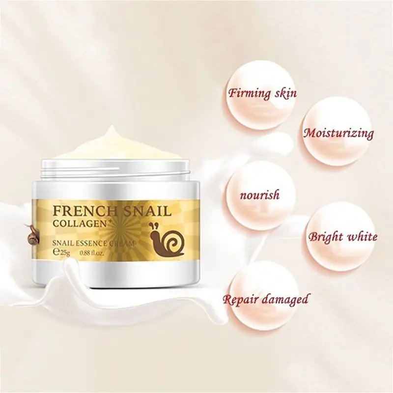 Snail Facial Cream Oil Control Brighten Tender Face Moisturizing Lighten Whiten Soften Skin Care
Snail Facial Cream Oil Control Brighten Tender Face Moisturizing Lighten Whiten Soften Skin Care