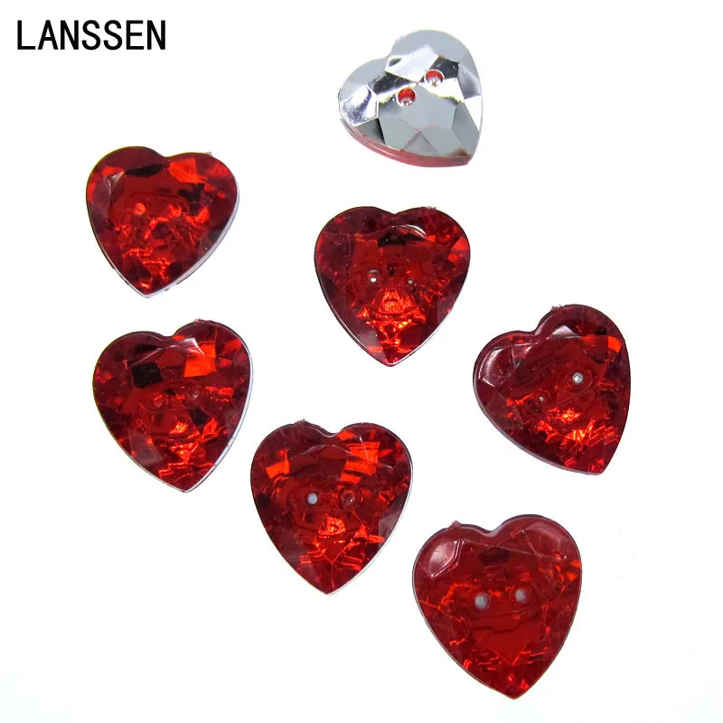 50pcs 1/2" Red Heart Button Acrylic Button Shiny Buttons Two Holes Sewing Button For Craft Scrapbooking 13mm
50pcs 1/2" Red Heart Button Acrylic Button Shiny Buttons Two Holes Sewing Button For Craft Scrapbooking 13mm