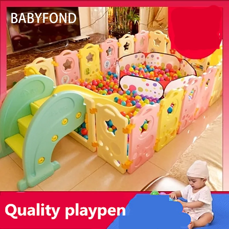 

2019< 3 Years Old Real Cercadinho Baby Playpen Fence Fencing For Children Child Game Crawling Security Toddler Ball Pool Toy