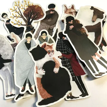Cartoon stickers DIY scrapbooking romantic couple hug life album journal making happy planner handicraft decoration stickers
Cartoon stickers DIY scrapbooking romantic couple hug life album journal making happy planner handicraft decoration stickers