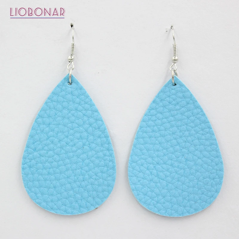 New Arrival Leather Earrings Light Blue Teardrop Earrings Lightweight Leather Earrings For women ladies young girls bijoux
New Arrival Leather Earrings Light Blue Teardrop Earrings Lightweight Leather Earrings For women ladies young girls bijoux