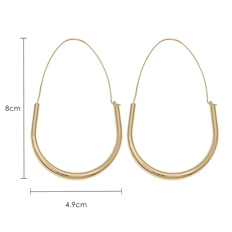 Simple metal earrings temperament personality hipster round big earrings jewelry exaggerated circle earrings female
Simple metal earrings temperament personality hipster round big earrings jewelry exaggerated circle earrings female
