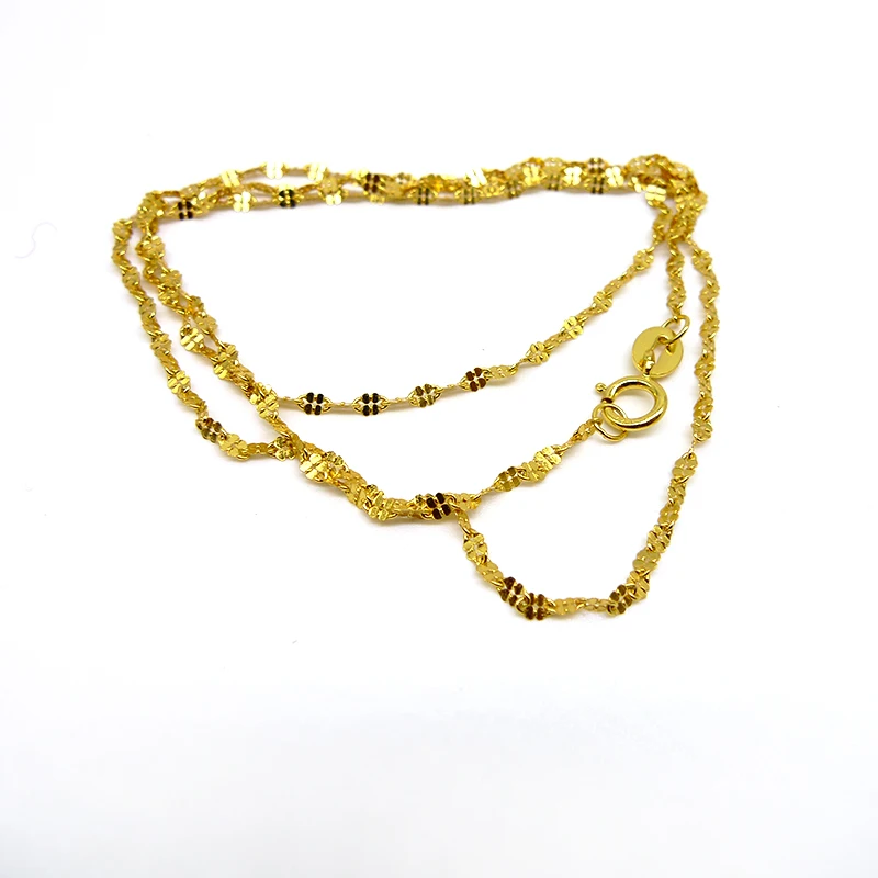 1 Gram 925 Sterling Silver Chain Necklace Clover Chain Suitable for Pendant Women Free Shipping Yellow Gift
1 Gram 925 Sterling Silver Chain Necklace Clover Chain Suitable for Pendant Women Free Shipping Yellow Gift