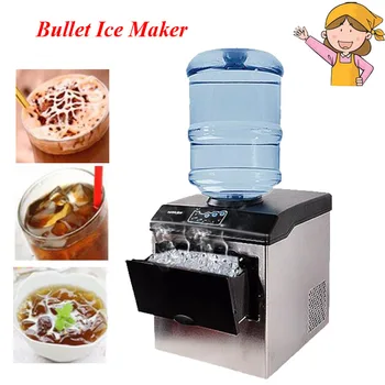 Electric Commercial Household Ice Making Machine 25KG Countertop Automatic Bullet Ice Maker HZB-25/BF
Electric Commercial Household Ice Making Machine 25KG Countertop Automatic Bullet Ice Maker HZB-25/BF
