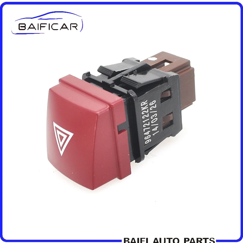 Baificar Brand New Genuien 4 Pin Hazard Warning Flasher Switch Dangerous Light Button 96472122KR For Peugeot 207 207CC | Автомобили и