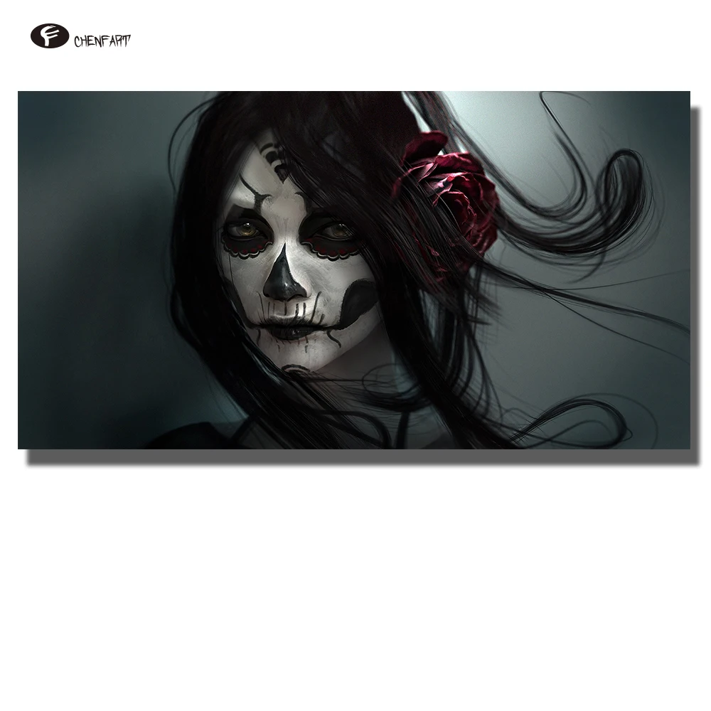 CHENFART Photo Pictures Lies Face Sugar Skull Art Portrait Decorative Pictures for Living Room no Frame
CHENFART Photo Pictures Lies Face Sugar Skull Art Portrait Decorative Pictures for Living Room no Frame