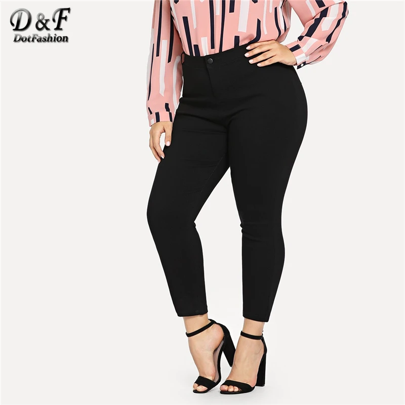 Dotfashion Plus Size Black Solid Skinny Ankle Jeans Denim Woman 2019 Autumn Casual Pants Plus Size Fashions Button Fly Trousers
Dotfashion Plus Size Black Solid Skinny Ankle Jeans Denim Woman 2019 Autumn Casual Pants Plus Size Fashions Button Fly Trousers